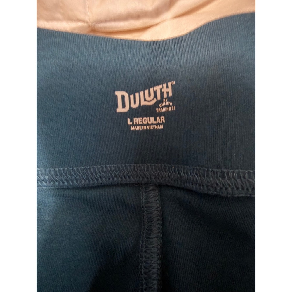 Duluth Trading Co Noga Classic Knit Pants Teal Blue Women Large Regular - Picture 5 of 7